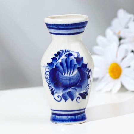 Vase "Souvenir", 8.5 cm, gzhel-2