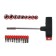 A screwdriver with a set of bit and a scrap head, a T-shaped holder, 21 subject