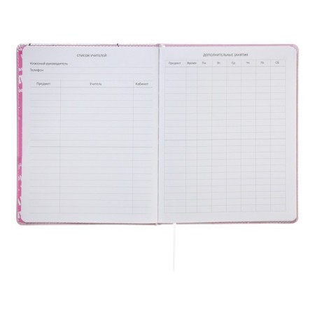 Universal diary for grade 1-11 Kitty, hard cover, artificial leather, foam rubber, lies, 80 g/m2-6
