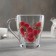 Glass mug "Flower Heart", 250 ml, MIX drawing
