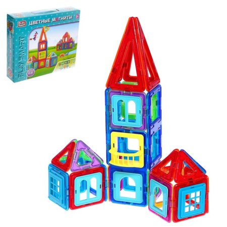 Designer magnetic "color magnets", 66 parts