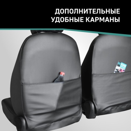 Auto-Chekhly for Toyota IPSUM/Picnic, 2001-2009, 7 seats, second row 40/60, eco-leather black-6