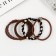 Hair elastic band "Jeanette" (set of 5 pcs) weaving cross, 5 cm, mix
