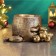 Figure pot "Snake with apples" bronze, 10x22cm