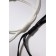 Bracelets "Demetrons" key with a lock, black and white color, 7 cm