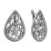 Earrings "drops", echoing with oxidation