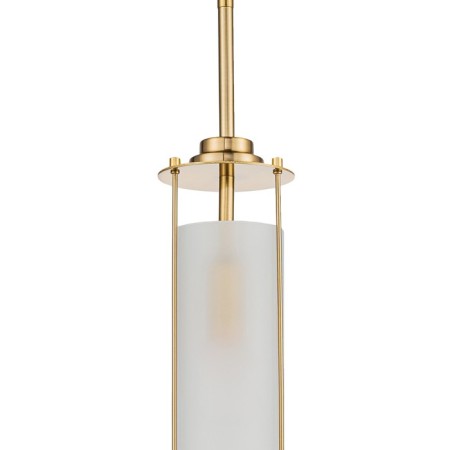 Suspended indigo, 11038/3p Brass. 3x40W, E14, 600x100x465/1965 mm, white matte color-2