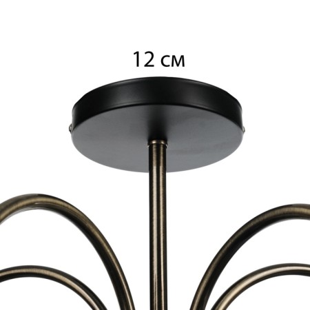 Sandra chandelier 5he27 40W Black-Bronze 65x65x30 cm-9