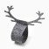 Set of decorative. Kolets for napkins "Deer" color -gray 4pc 15*5cm, 100%p/e felt