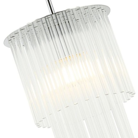 Suspended lamp Imposio 1xe14 40W, size 20x20x49-150 cm, chromium color-2