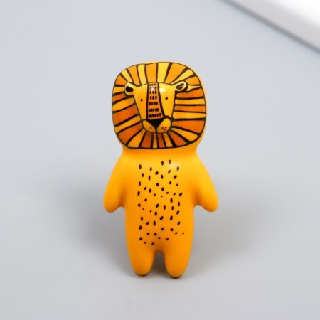 Pen for the casket ceramics, metal "lion" 6.3x3.5 cm