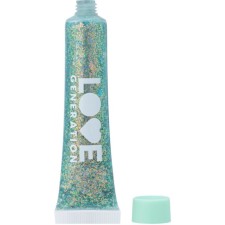 Glitter-Gel Face Love Generation We Love Glitter, tone 03 Blue-Sereborny, 15 ml