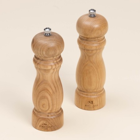 Set of mills for spices SL Home "Trento", 2 pcs, 17 cm, beige color-1