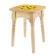 Stool "Classic" with UV seal, natural pine, view 9