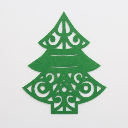 Envelope for tablebone "Christmas tree" 17x22 cm, 100% p/e, felt-1