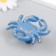 Handle door cast iron "Krabik" Blue with a patina 5.8x7 cm