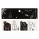 A set of magnetic bookmark for books Calligrata 4 pieces, "Cats", mix