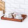 Wooden tray "good morning" with decor 35.3x24.8x4 cm