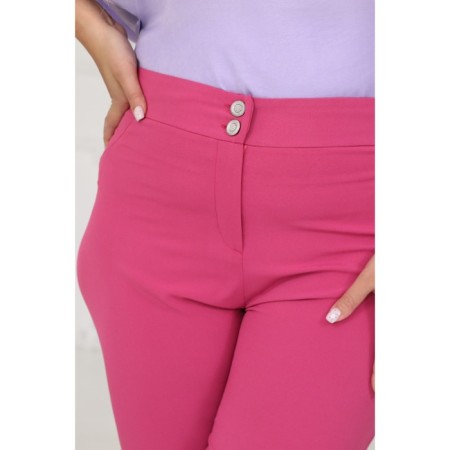 Female trousers, size 56, raspberry color-4
