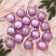 Set of balls plastic D-6 cm, 16 pcs "Laurent Assorted" Lilac