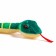 Soft toy "Snake", striped, 39 cm, green color
