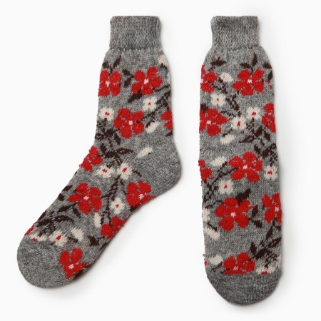 Women's woolen socks "Margarita", gray color, size 25