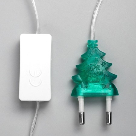Garland “thread” 5 m with nozzles “Hedgehogs”, IP20, transparent thread, 20 LED, glow of multi (RG/RB), flashing, 220 V-8