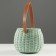 Wicker basket (rattan), 15.5x15.5 cm, 1 pc., Light green