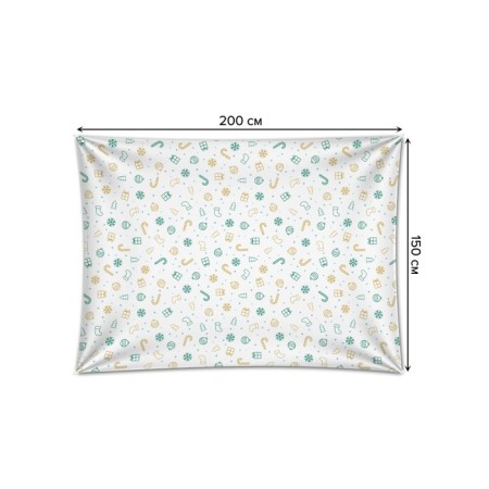 Decorative panel with photo printing "Atmosphere of the holiday", horizontal, size 150x200 cm