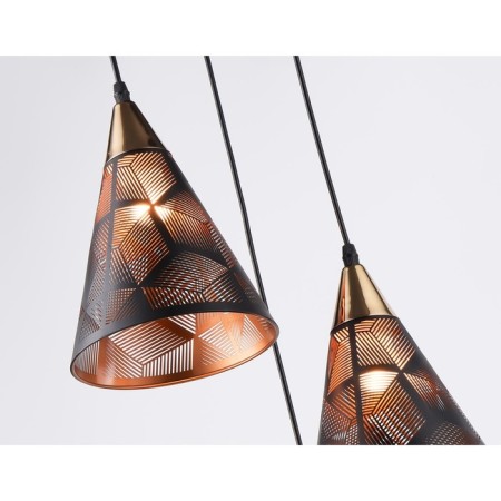Suspended Ambrella Light, Loft, TR8435, 3HE27, Black color, gold-4