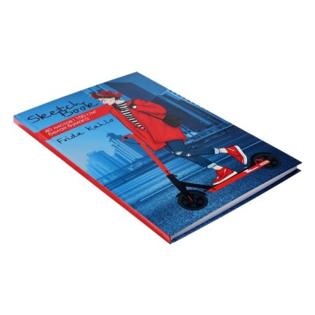 A4 sketchbook, 40 sheets "Frida", hard cover, matte lamination, Twin Lac, block 150 g/m²-1