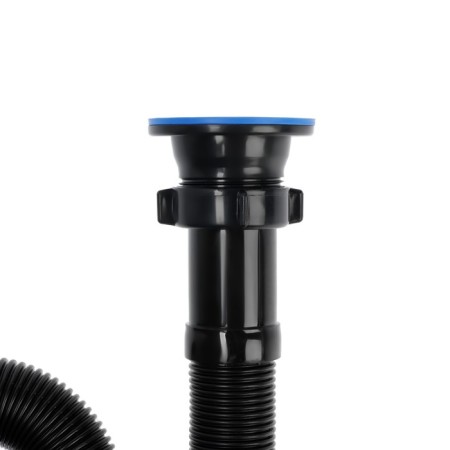 Hofrosiphon ORIO AS-3012, 1 1/2 "x40 mm, with a stainless grill d = 70 mm, l = 1000 mm, black-2