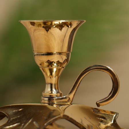LIVS candlestick 7 cm, brass-4