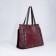 Zipper bag with zipper, burgundy color