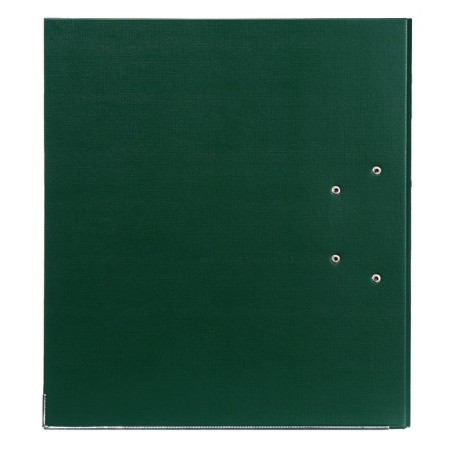 A4, 75 mm, Lamark, PVC, double-sided coating, metal edging, pocket for a spine, collected, green/green-7