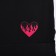 School textile “heart”, 46x30x10 cm, vertical pocket, black color