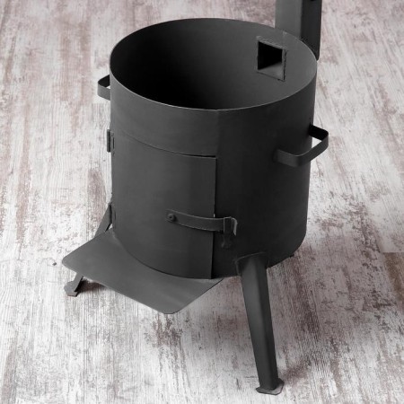Oven for a cauldron 10 l d = 34 cm, with a chimney, with a door-9