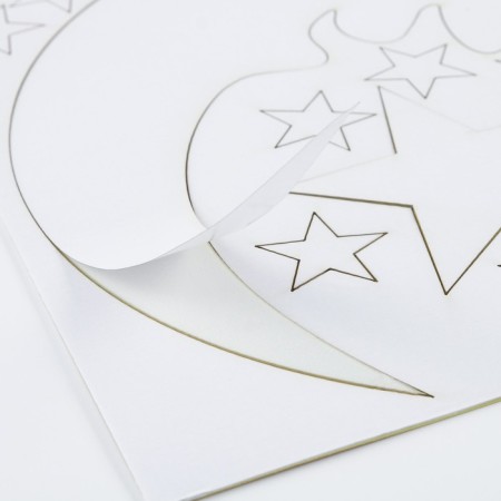 Interior stickers "Moon and Stars", children, decor on the wall, panel, 42 email-4