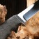 The hunting knife "Ples" steel - 95x18. Handle - steel / rubber, 25 cm