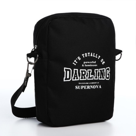 Bag "Darling", 15*3*20, lightning department, belt long, black-3