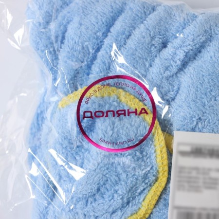 Чалма для сушки волос Доляна, микрофибра, цвет МИКС-9