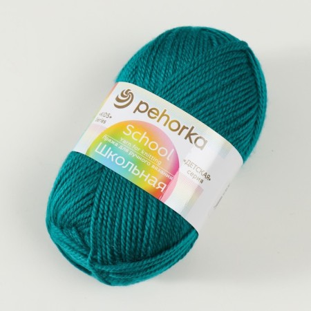 School yarn 100% acrylic 150m/50g (335-izumrud)-1
