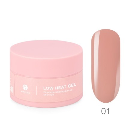Low -temperature single -phase color gel AdricoCo Low Heat, No. 01 ginger, 50 ml