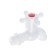 Water Cathedral Zein Z2189, with a Cross, PP, with a ball mechanism, white