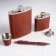 Set "Cathedral" 5 in 1: Flake 240 ml + flask 90 ml + glass + funnel + handle