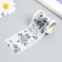 Sticky tape paper "gray-blue flowers" width 5.4 cm winding 3 m 5.4x3.8x3.8 cm