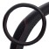 Braid on the steering wheel, eco -leather, with rhombus embossing, black, red firmware, 38 cm/m