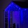 Garland "fringe" 3 × 0.9 m, IP44, UMS, transparent thread, 232 LED, blue glow, 220 V