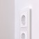 Frame W0032701, 3 Acrylic sockets, white
