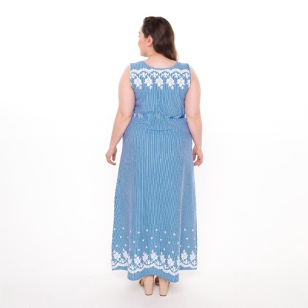 Sarafan female, blue color, size 48-4